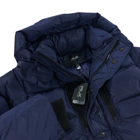 Ralph Lauren RLX Garston Hooded Down Puffer Ski Jacket Mens Size M Navy NWT - Picture 4 of 13